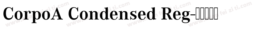 CorpoA Condensed Reg字体转换
